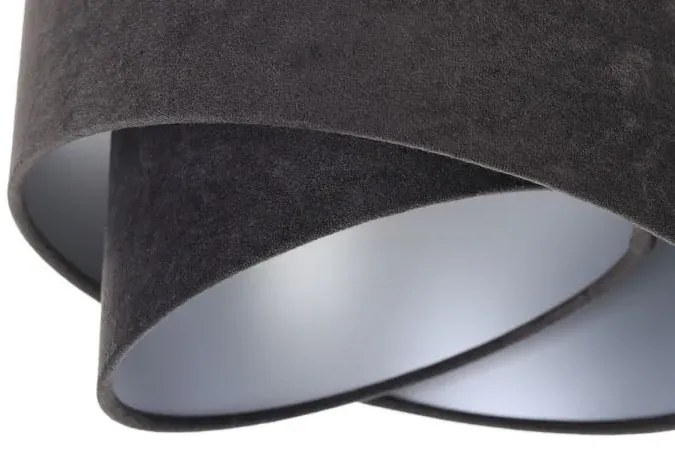 Czarna lampa wisząca nad stół asymetryczna - S499 G7-R17