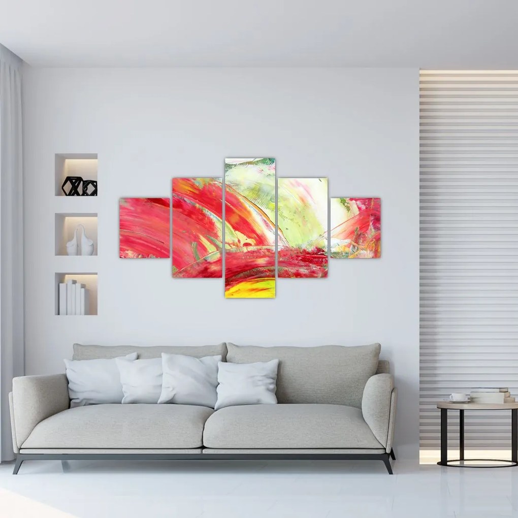 Obraz abstrakcji - malarstwo (125x70 cm)