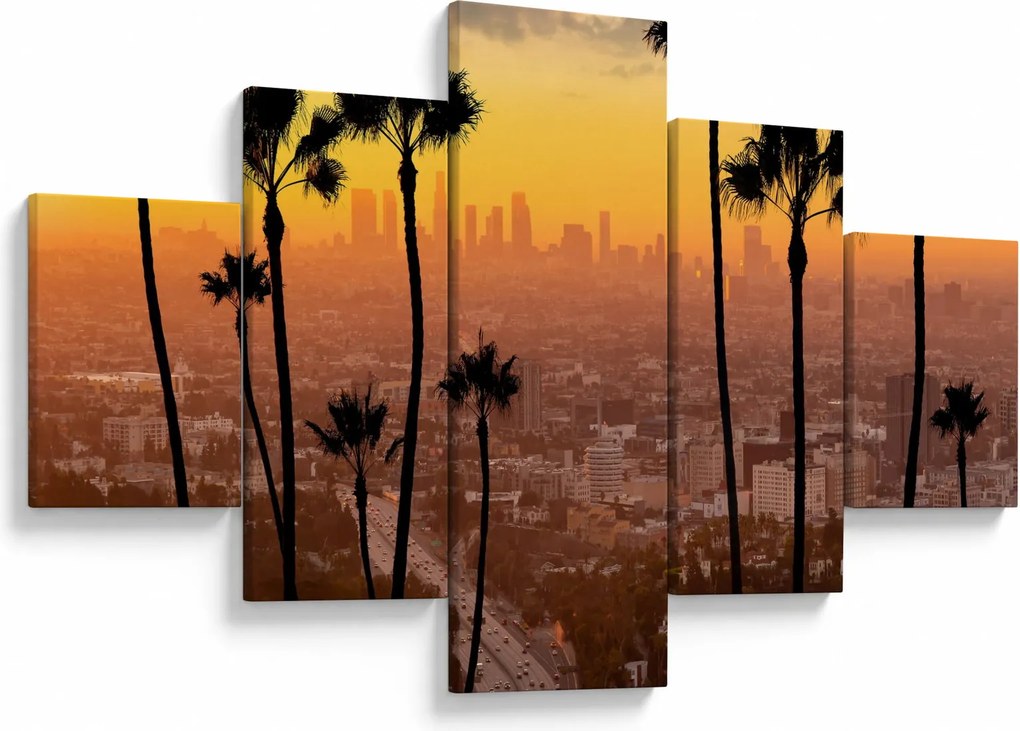 Obraz - Panorama Los Angeles (125x70 cm)