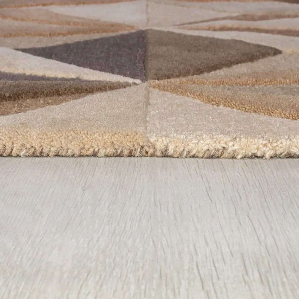 Beżowy wełniany dywan 120x170 cm Reverie – Flair Rugs