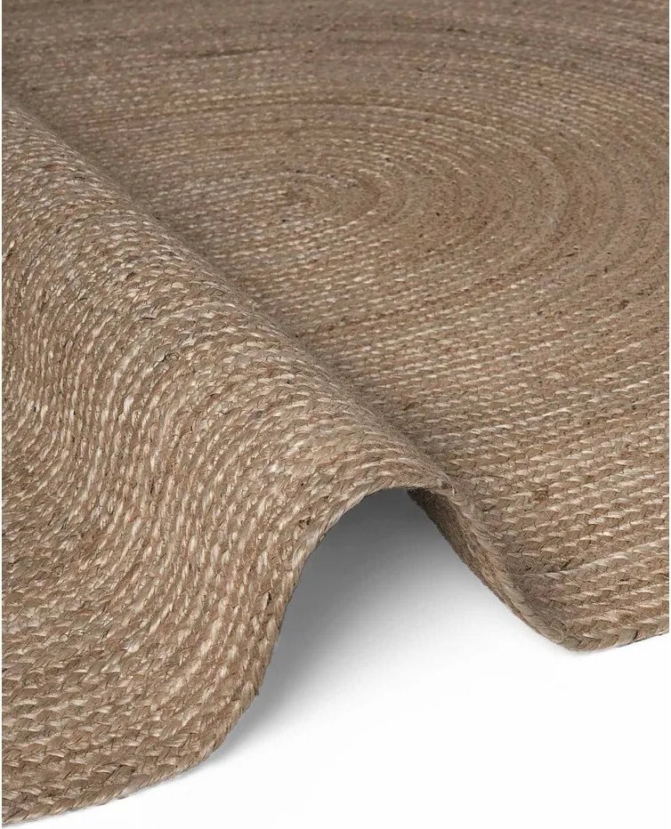 Dywan z juty dwustronny/tkany ręcznie w ciemnym naturalnym kolorze 160x230 cm Braided – Hanse Home