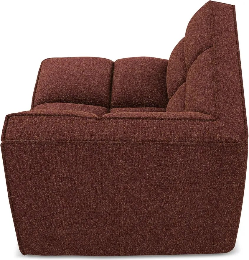 Bordowy moduł sofy Kalai – Makamii