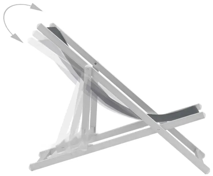 Komplet szarych krzeseł ogrodowych - Pixo