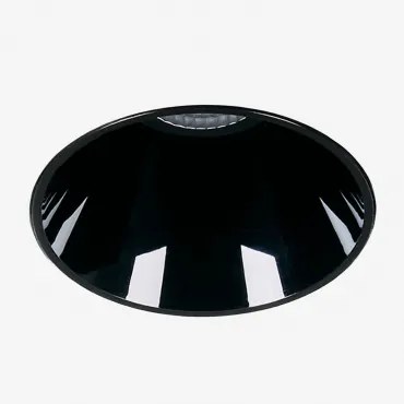 Downlight Led Wpuszczany Bez Ramki Trimless, Okrągły Ø5,3 Cm, Wykonany Z Aluminium Luisiana Czarna & 8 W & 38º & Białe Zimne Światło 4000k - Sklum