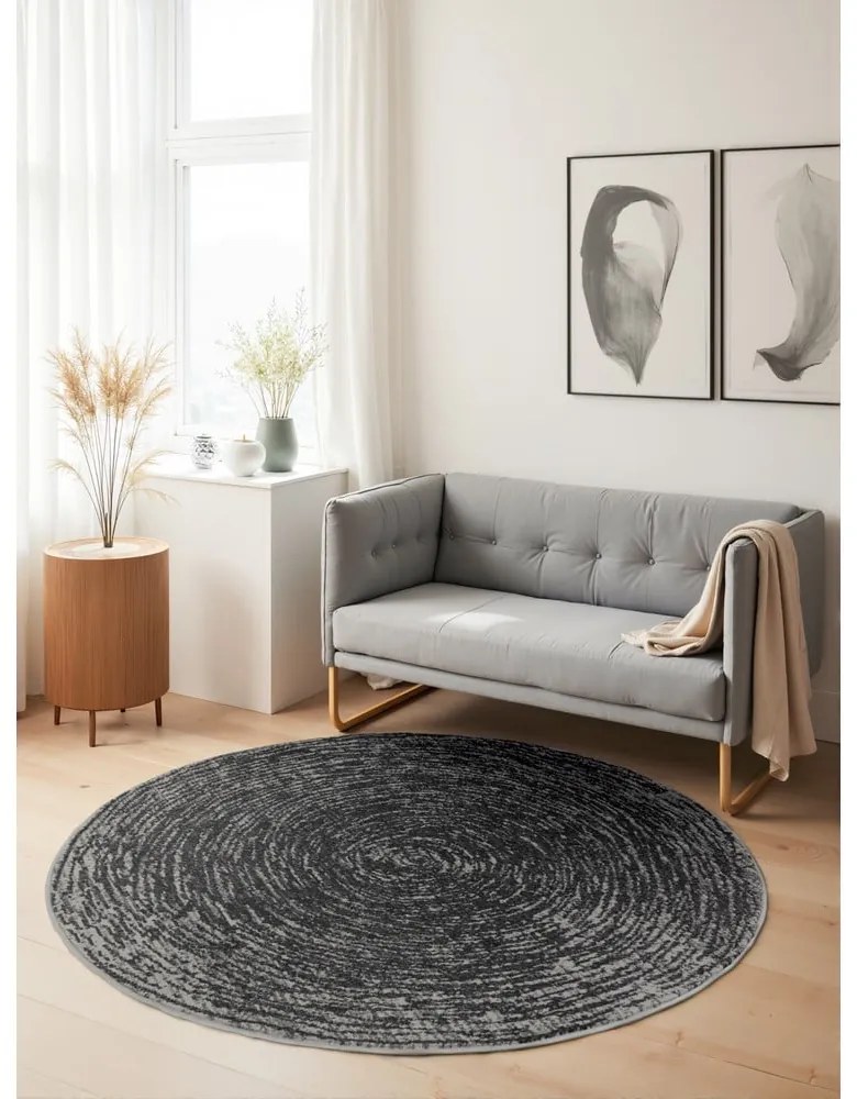 Szary okrągły dywan ø 120 cm Gloria Cavallo – Hanse Home