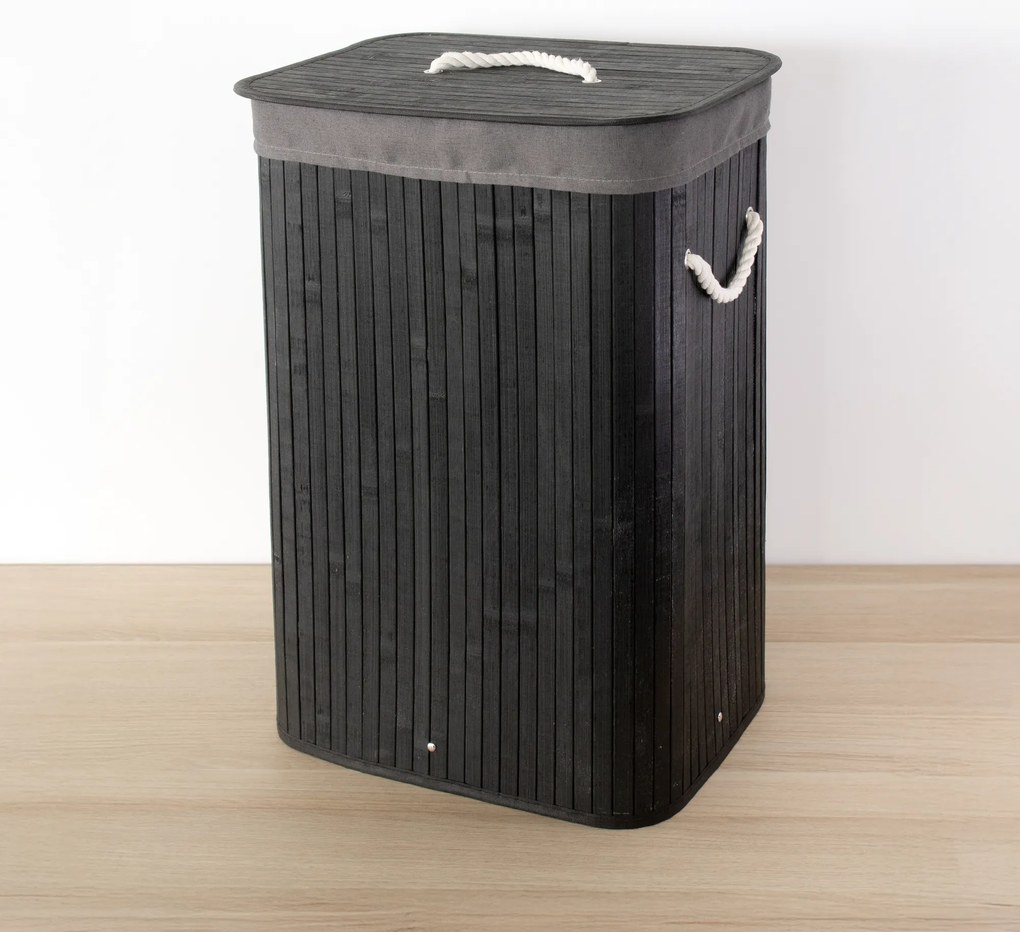 Bambusowy kosz na pranie SADE, 80 l