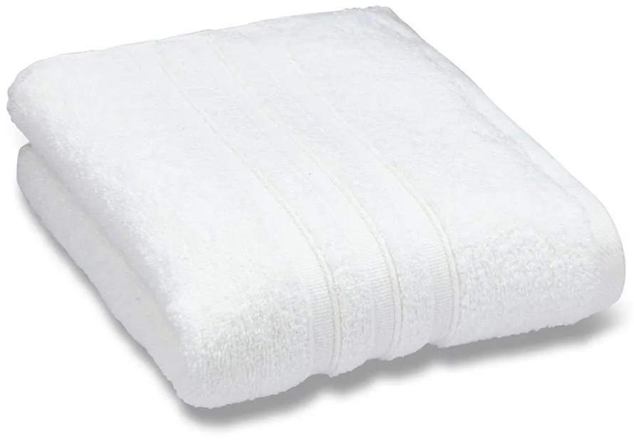Biały bawełniany ręcznik kąpielowy frotte 70x120 cm Zero Twist – Catherine Lansfield
