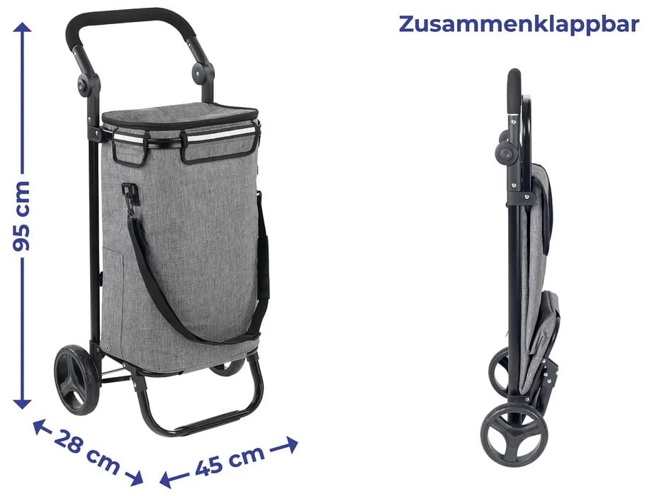 Torba na zakupy na kółkach 38 l – Maximex