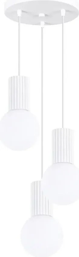 Potrójna biała lampa wisząca A2-F17