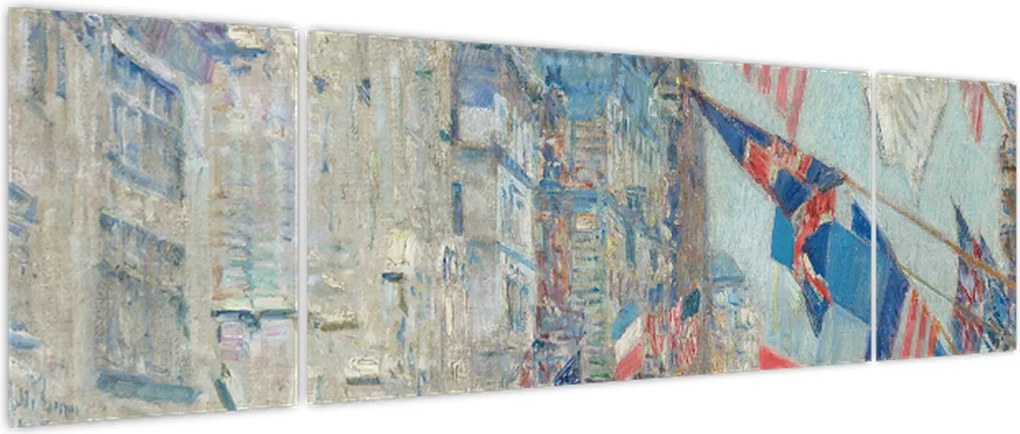 Obraz - Childe Hassam, Allies day, reprodukcje (170x50 cm)