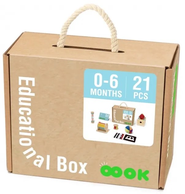Tooky toy box pudełko xxl montessori edukacyjne 6w1 sensoryczne 0-6 mies
