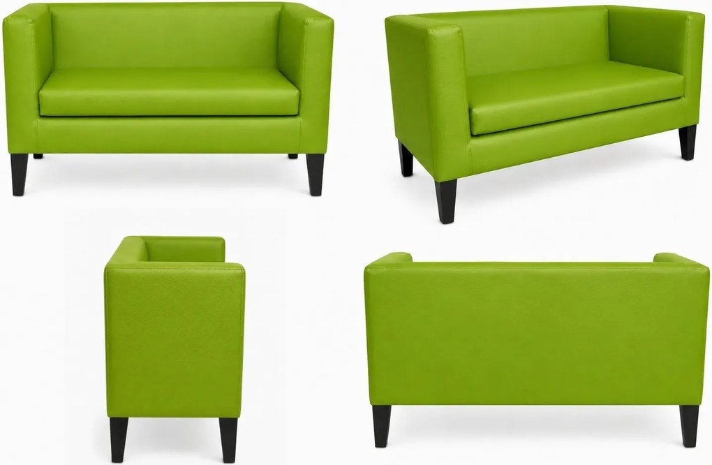 Sofa Monaco : Kolor nogi - Venge, Kolor tkaniny - EKO-SKÓRA - 5D, Typ tkaniny - Eko-skóra , Wysokość nogi - 20 cm