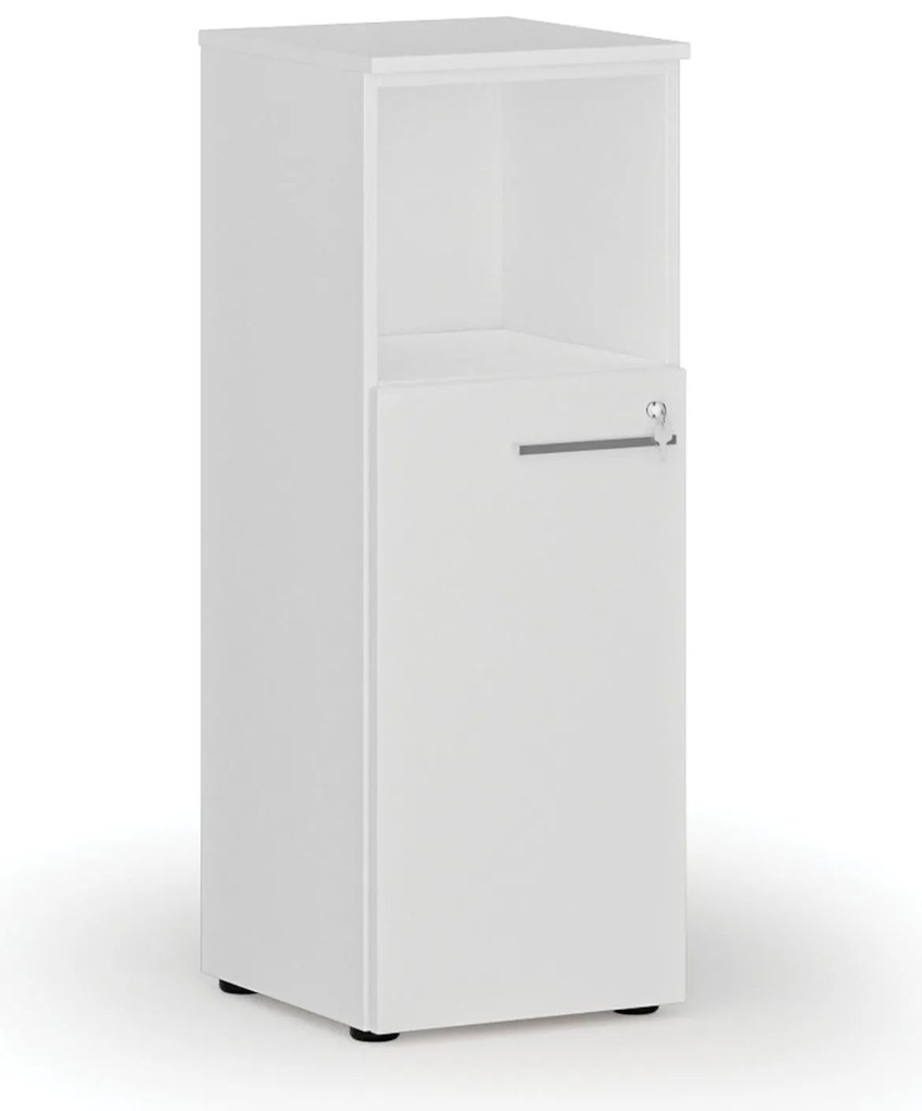 Szafa biurowa kombinowana PRIMO WHITE, 400 x 420 x 1087 mm, biały