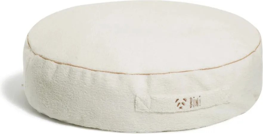 Duże, okrągłe siedzisko z baranka BINI SOFT CINNAMON -M