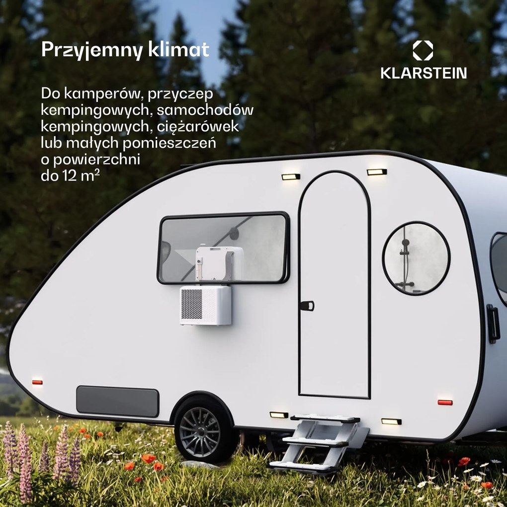 Klarstein Klimatyzator typu split Chillavan Smart 5000 BTU do przyczep kempingowych, biały