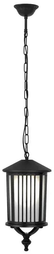 Czarna zewnętrzna lampa wisząca 4X A442 H2-P92