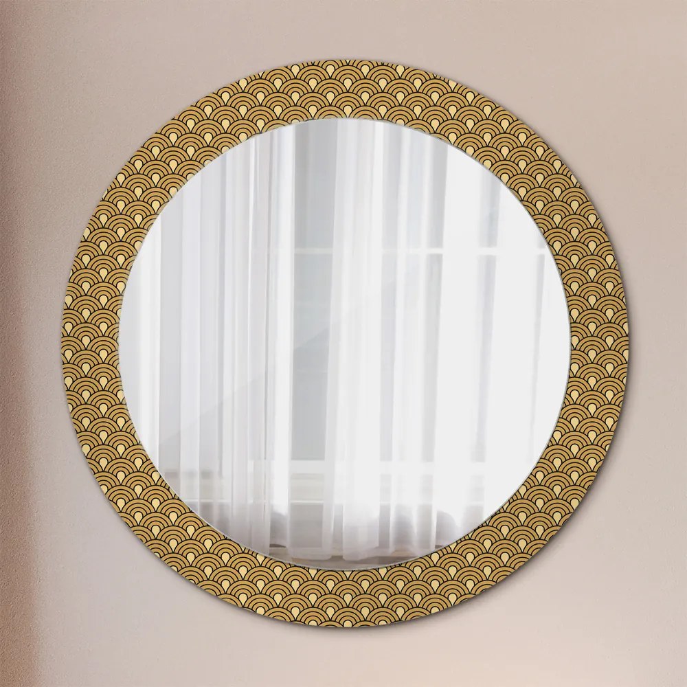 Deco vintage Lustro dekoracyjne okrągłe