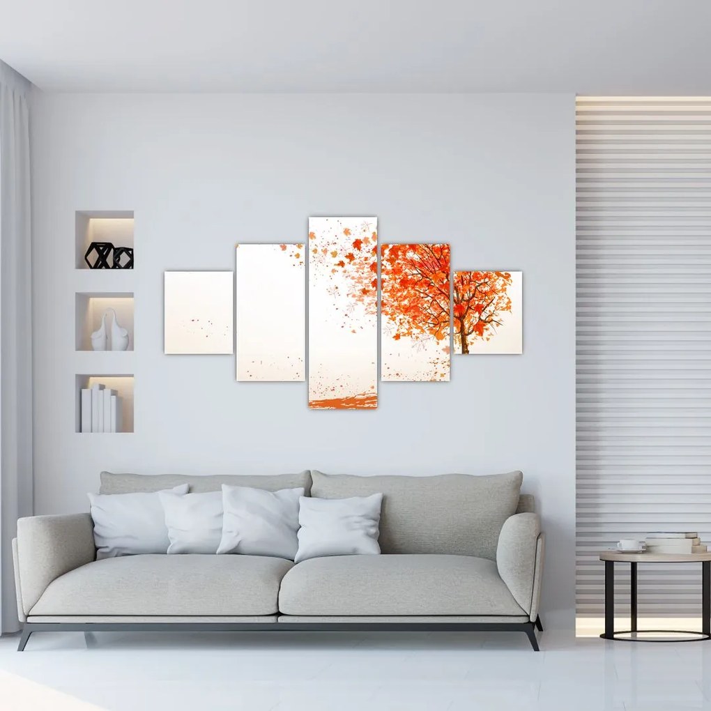 Obraz - Drzewo na wietrze (125x70 cm)