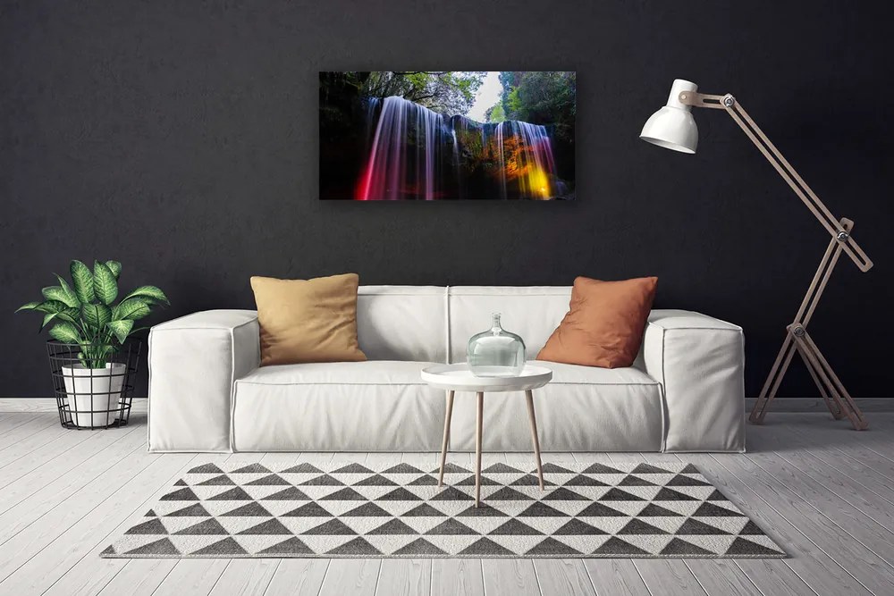 Obraz na płótnie Dziki Wodospad Górski