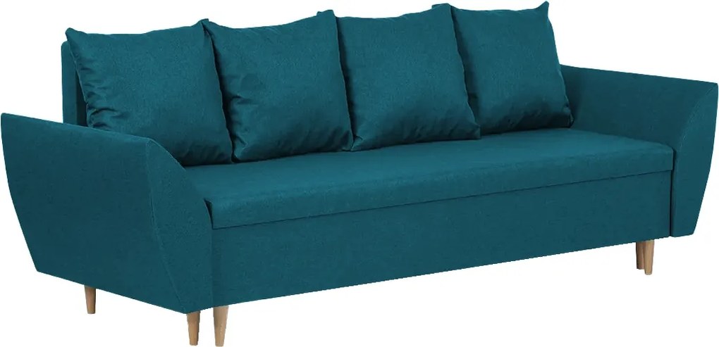 Sofa kanapa 3 os z funkcją spania ALI Turkusowy