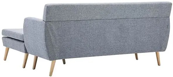 Tapicerowana pikowana sofa Kova 2L - jasny szary