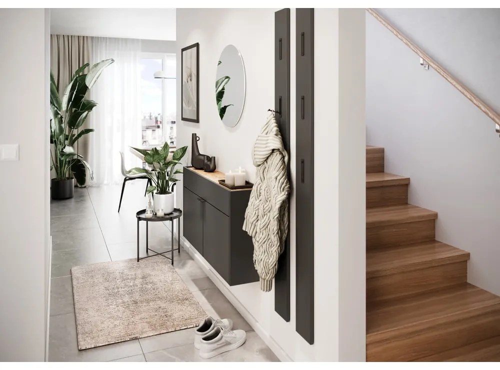 Antracytowa szafka 110x57x22 cm Ameca – Germania