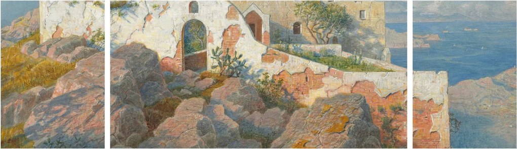 Obraz - William Stanley Haseltine, Santa Maria a Cetrella, Anacapri, reprodukcje (170x50 cm)
