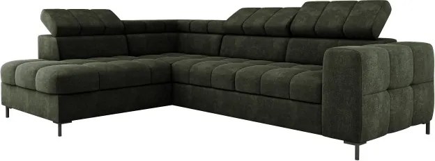 Narożnik PABLOS układ L strona Lewa w tkaninie VOGUE 11 regulowane zagłówki z funkcją spania