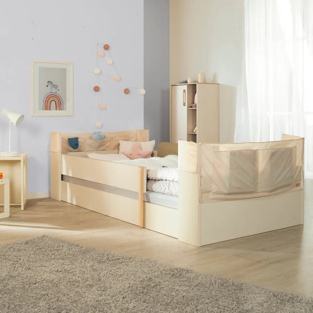 Beżowe łóżko dziecięce bez stelaża 90x200 cm Toddler – Roba