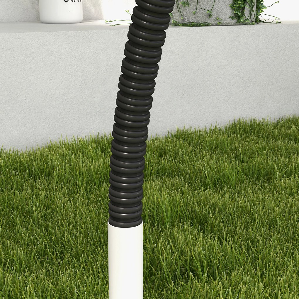 PawHut Zestaw agility dla psów Zestaw treningowy dla psów, 4 elementy, 89 x 69 x 99 cm, Biały+Czarny