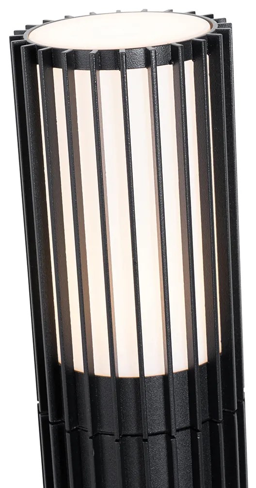 Zewnetrzna Inteligentny słupek oświetleniowy zewnętrzny czarny 80 cm IP44 RGBW z GU10 50mm - Boris Nowoczesny Oswietlenie zewnetrzne