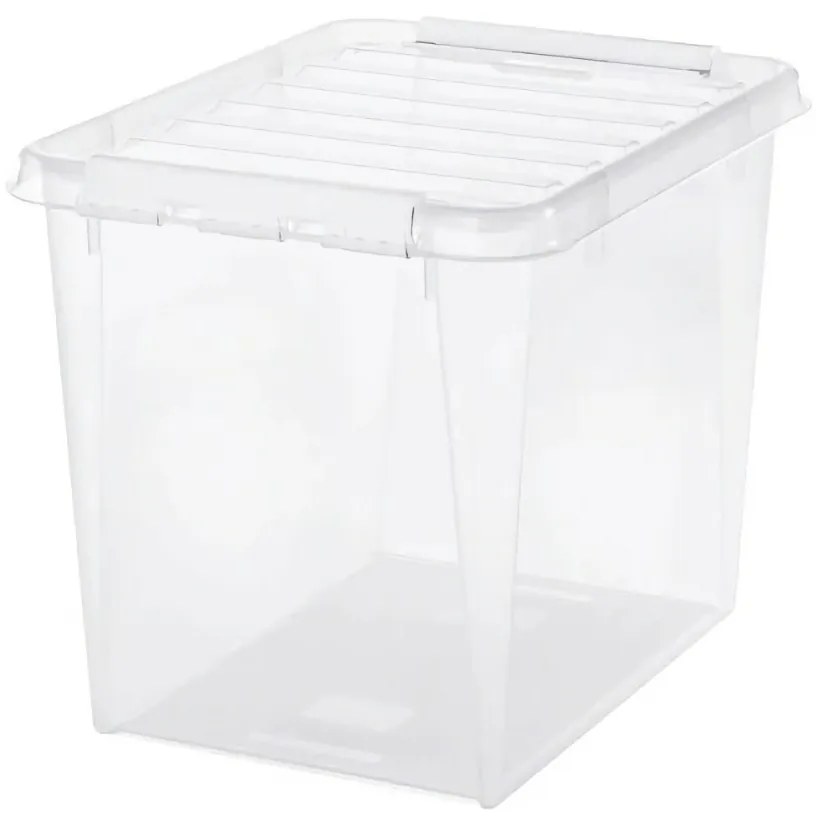 SmartStore Pojemnik z białymi klipsami Classic, 52l, 52 l
