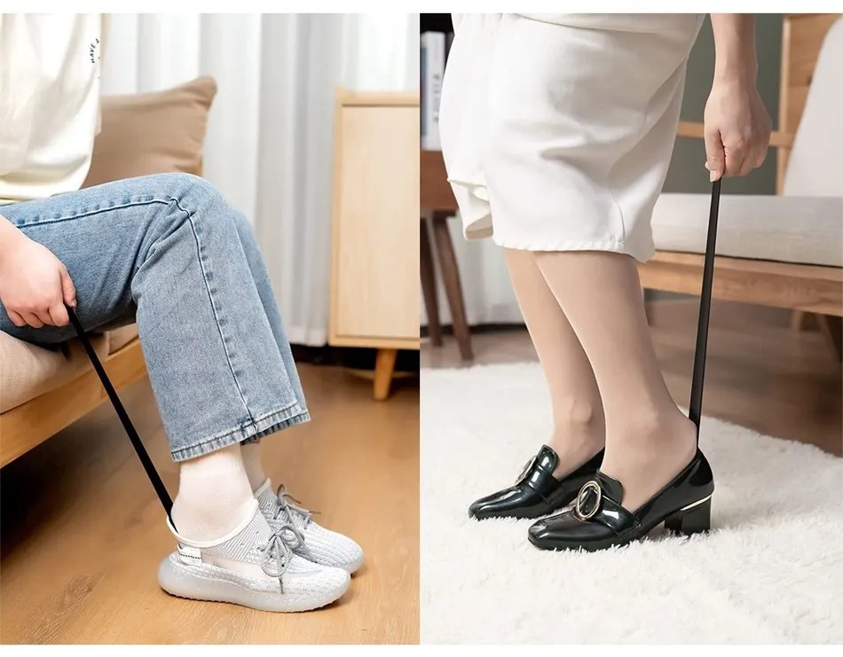 Metalowa łyżka do butów, 58 cm