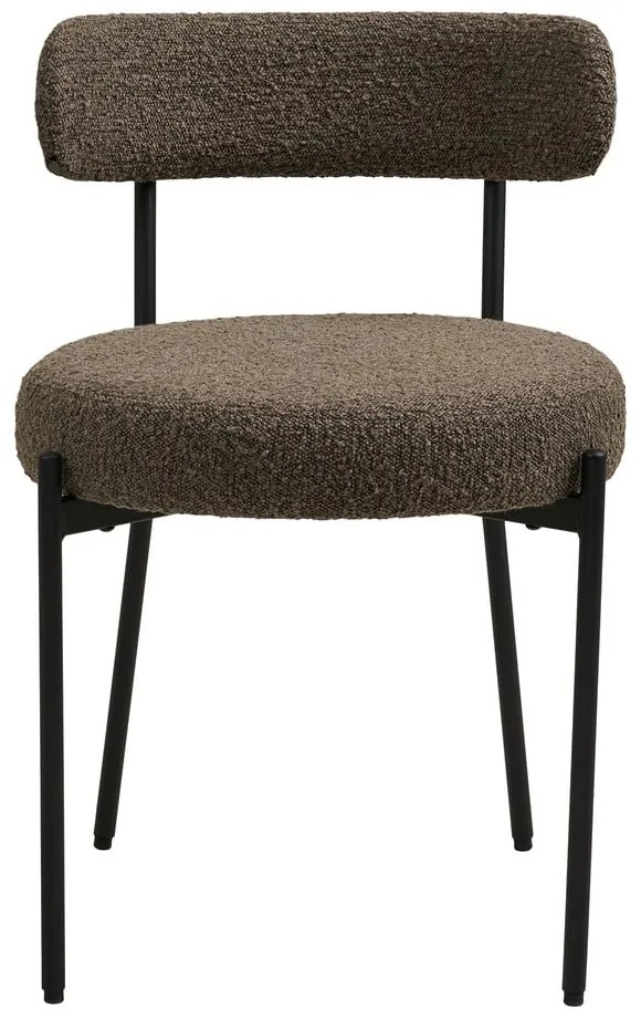 Brązowe tapicerowane krzesło Badalona – House Nordic