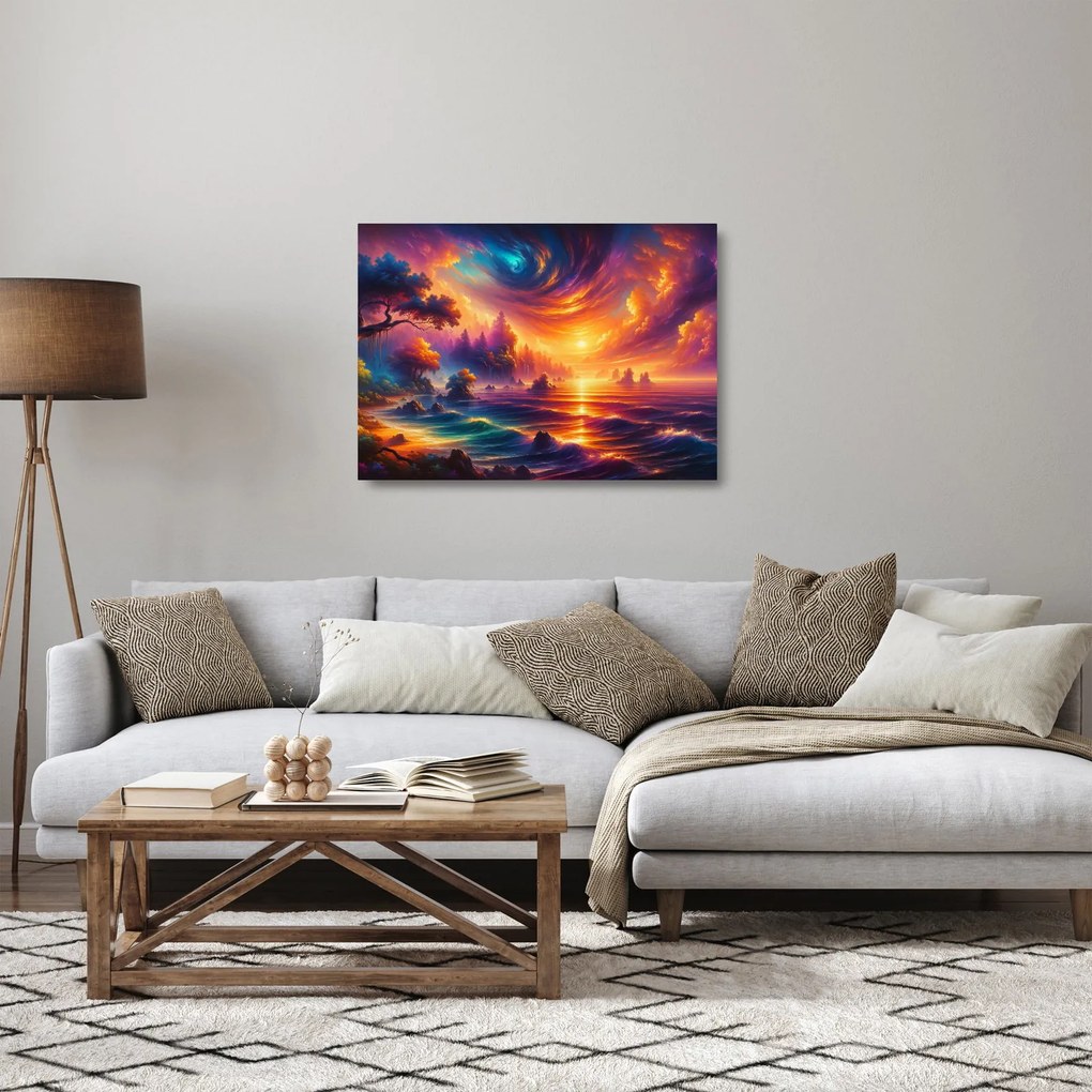 Obraz na szkle - Magiczny świat (70x50 cm)