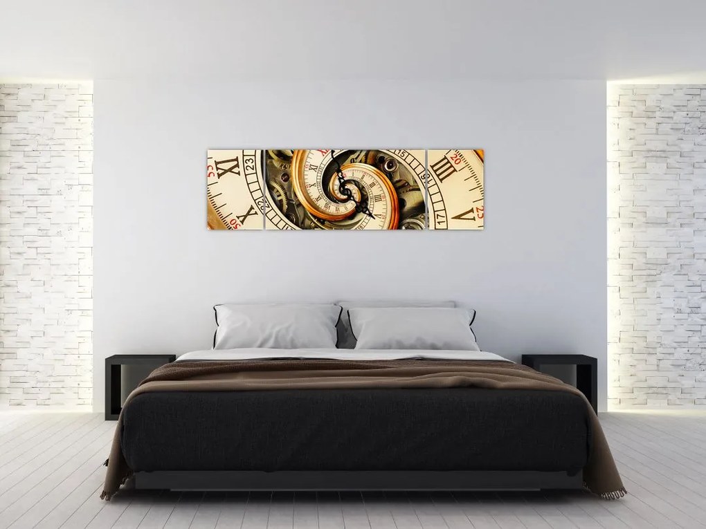 Obraz zegara (170x50 cm)