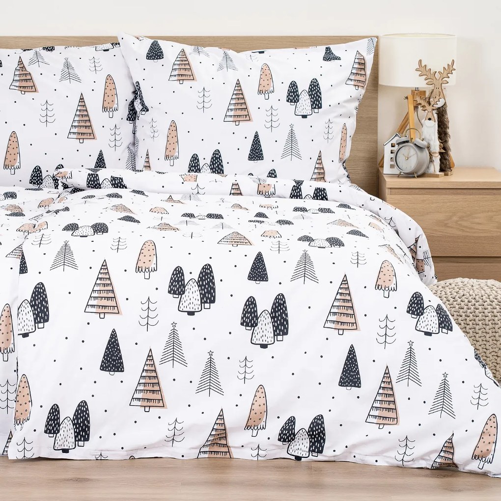 4Home Pościel bawełniana Frugal Winterland, 140 x 200 cm, 70 x 90 cm