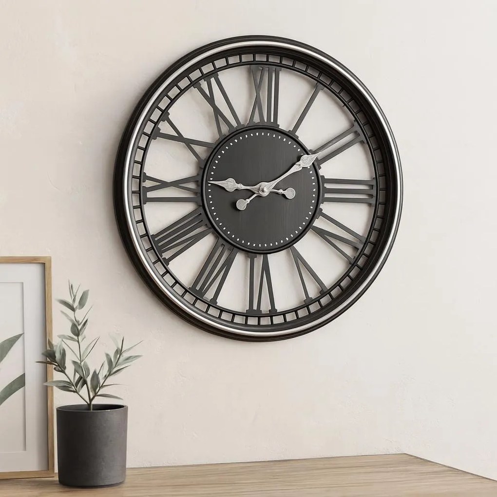 Zegar ścienny z cyframi rzymskimi TIDLO, Ø 50 cm