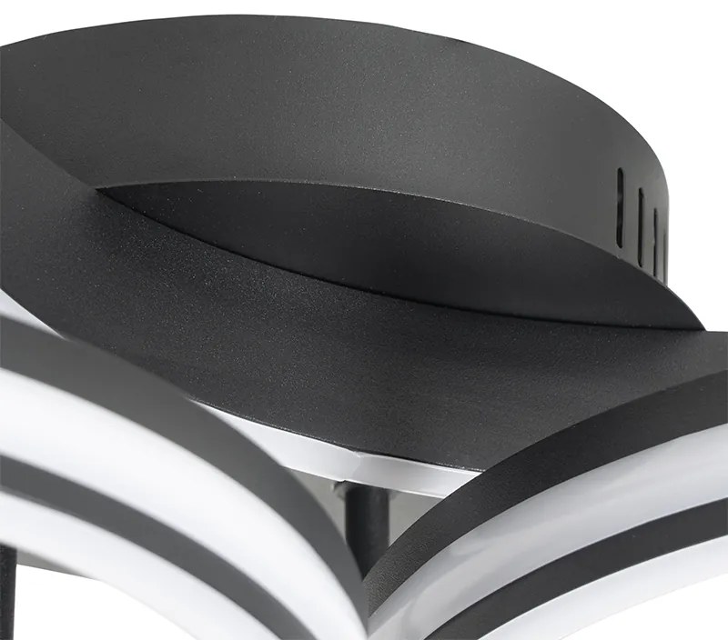 Plafon / Lampy sufitowe czarny w tym LED 3-stopniowy ściemniacz 3-światła - NavaraDesignerski Oswietlenie wewnetrzne