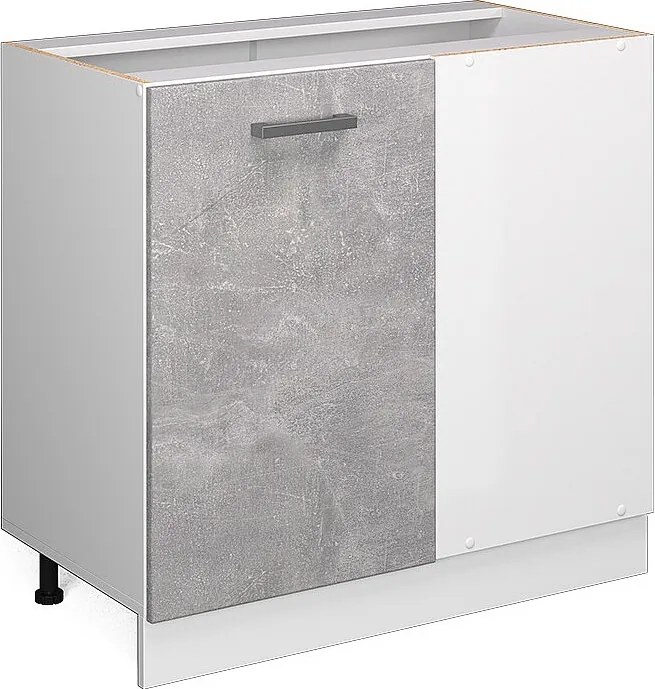 Szafka narożna beton 86x46x81.6 r-line