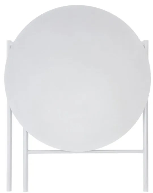 Biały metalowy okrągły stół ø 70 cm Disc – Zone