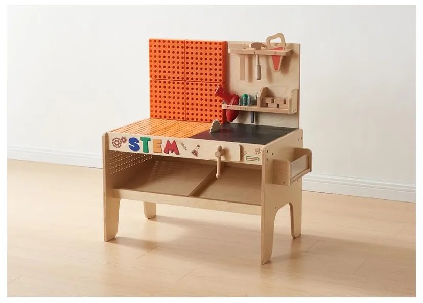 Masterkidz drewniany warsztat xxl montessori stem z narzędziami