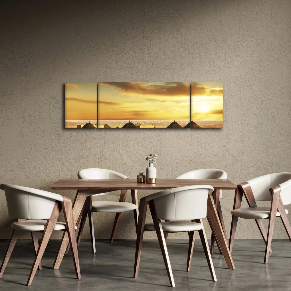 Obraz - Chaty na pustyni (170x50 cm)