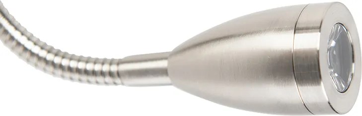 Srebrna lampa ścienna z aksamitnym abażurem z kwiatami i złotem - Brescia