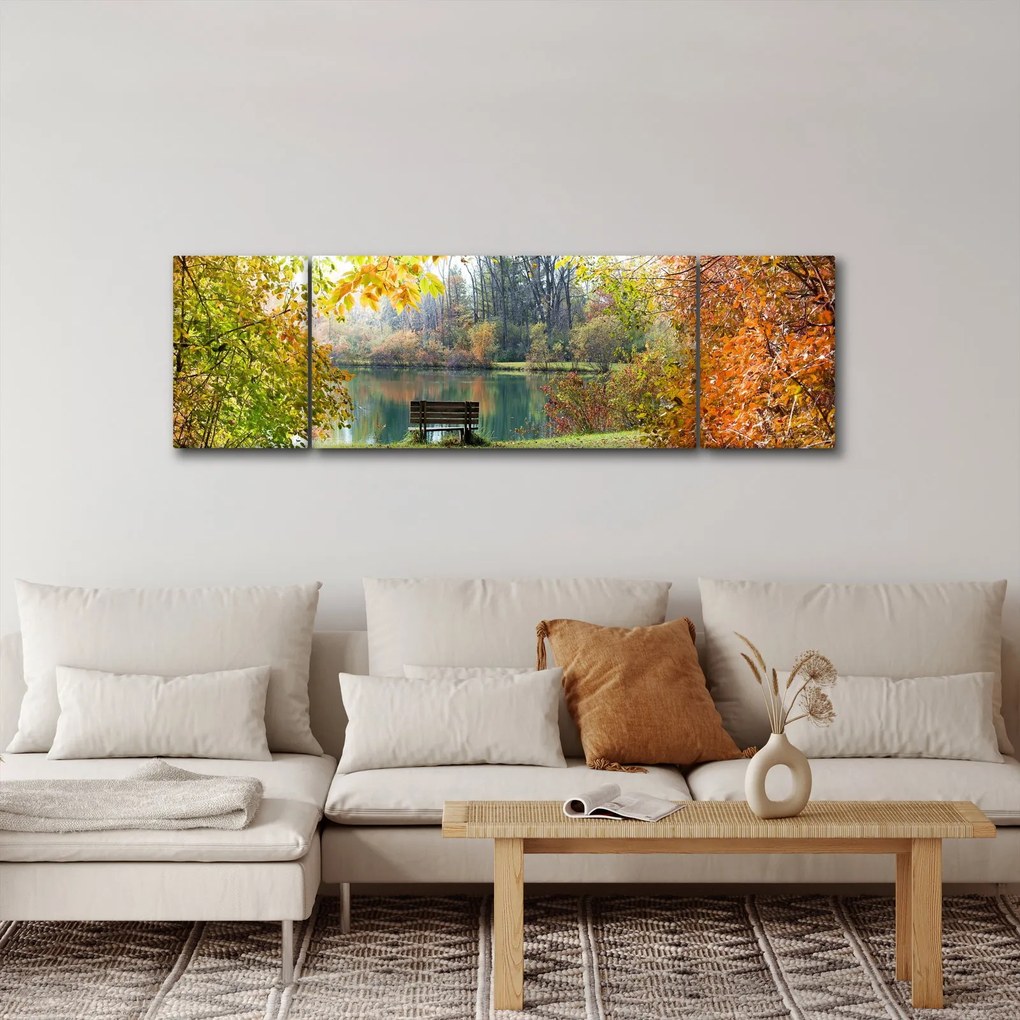 Obraz stawu (170x50 cm)