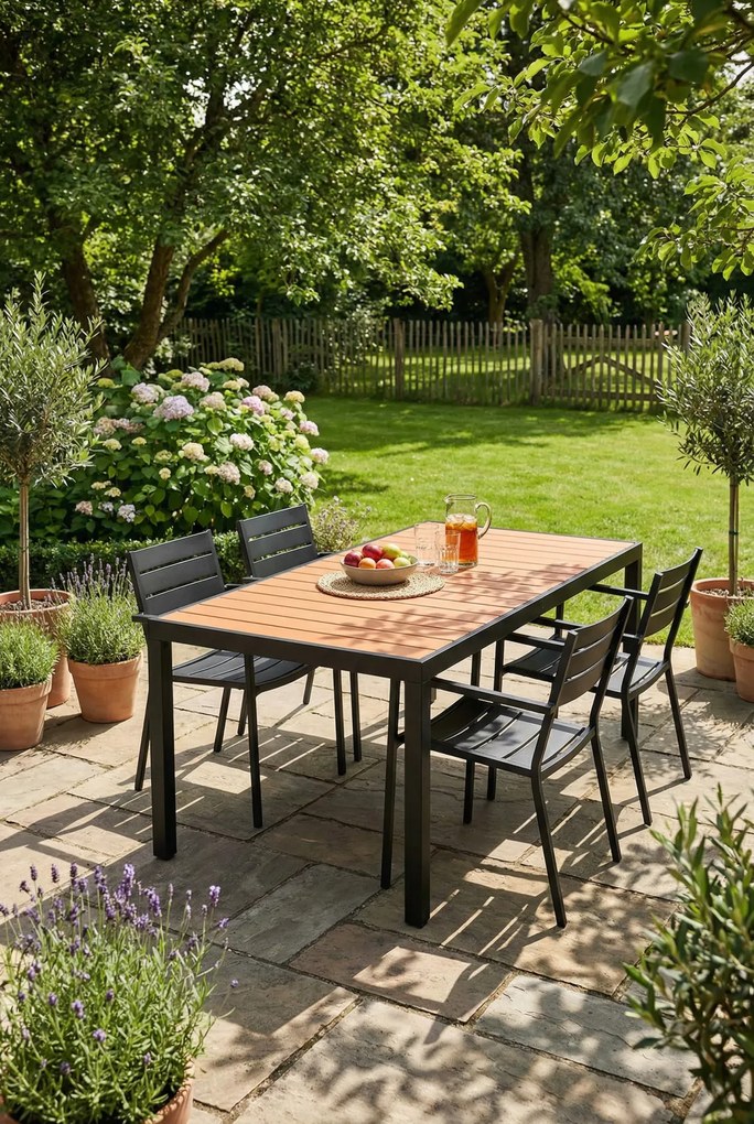 Stół brązowy ogrodowy na podwórko na taras C0-A51