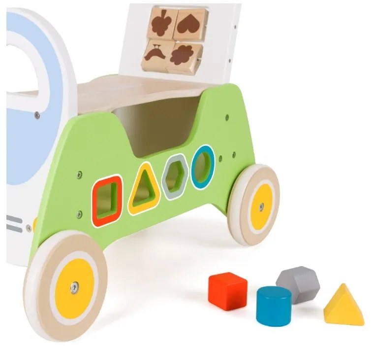 Classic world drewniany jeździk montessori pchacz 2w1