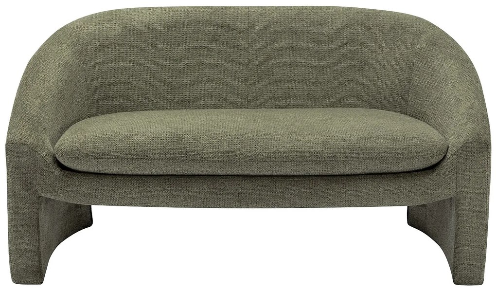 Kanapa 2-osobowa z zieloną tapicerką - OSSANA