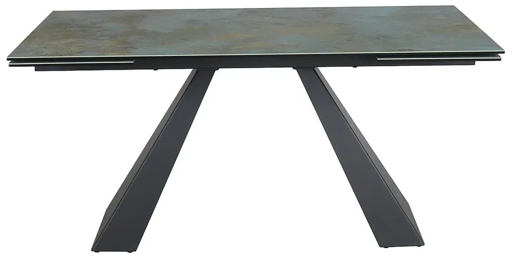 STÓŁ SALVADORE CERAMIC TURKUS OSSIDO VERDE/CZARNY MAT (160-240)X90 SIGNAL