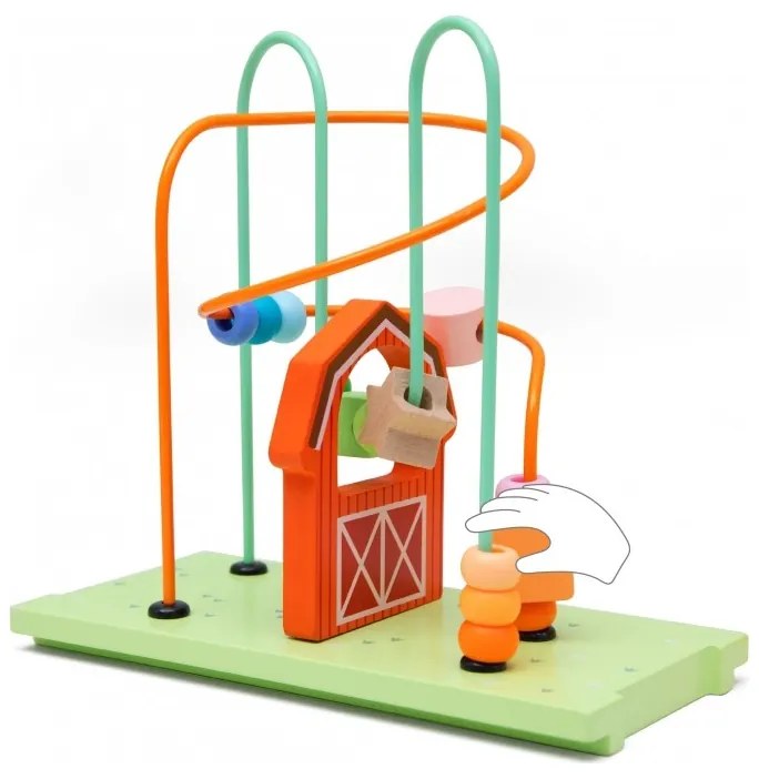 Classic world kostka montessori 10w1 szczęśliwa farma xxl